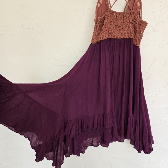 Free People Pink Purple Adella Slip Dress - Picture 8 of 11